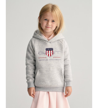 Sweat  capuche Archive Shield gris