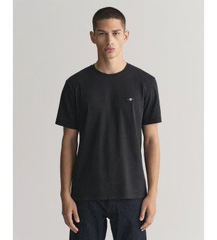 T-shirt med sort skjold