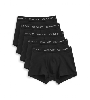 Set di 5 boxer neri semplici