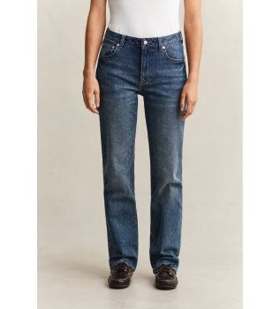 Straight leg stretch jeans blue