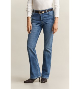 Jeans a zampa elastici blu