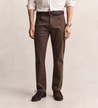 Brown Regular Fit Jeans