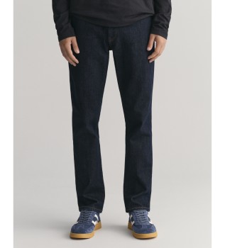 Jeansy Slim Fit w kolorze granatowym