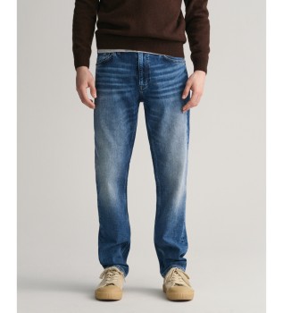 Niebieskie dżinsy slim fit