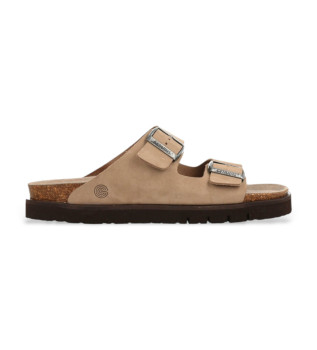Leather Sandals Hawaii taupe