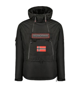 Geographical Norway - Parka para mujer con capucha (Negro, L): :  Moda