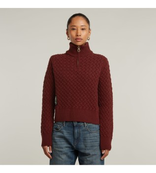 Chunky Skipper Sweater maroon