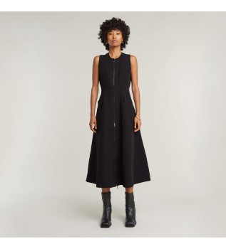 Corset Flare klnning svart