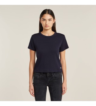 T-shirt blu navy con scritta G Baby Brother