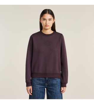 Sweatshirt Logo Crew lilla