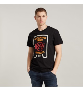 Grafisch T-shirt zwart