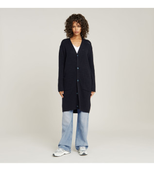 Casaco de malha Oristel azul-marinho