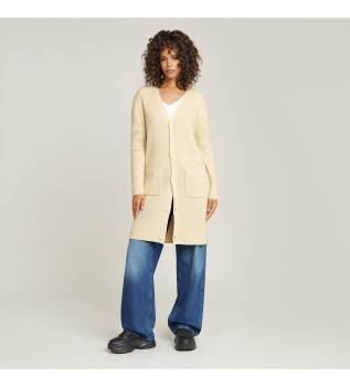 Casaco de malha Oristel bege
