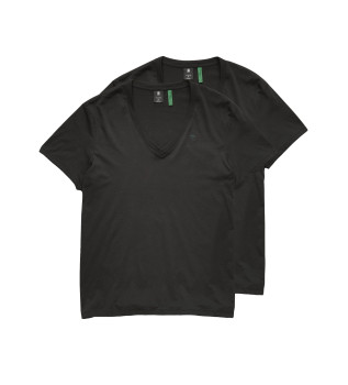 Pack 2 T-shirts Base Heather noir