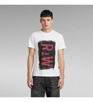 Camiseta Painted Raw blanco