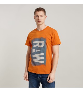 Camiseta Painted naranja