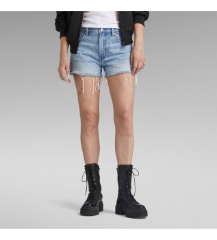 Short True Raw Edge bleu