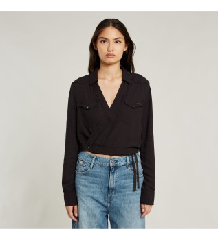 Tacoma sort crossover-skjorte