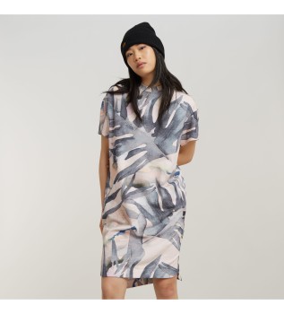 Robe T ample imprime blanche