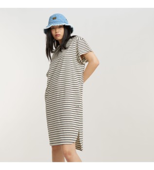 Abito ampio a righe grigie