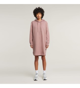 Robe en sweat-shirt  capuche avec logo