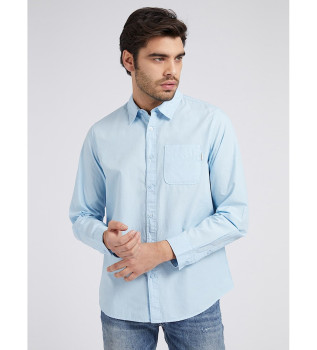 Chemise bleue cintre