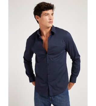 Chemise slim marine