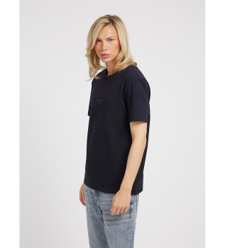 T-shirt with small navy logo