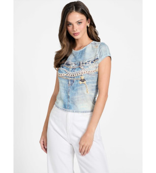 Sub-Denim-T-Shirt blau