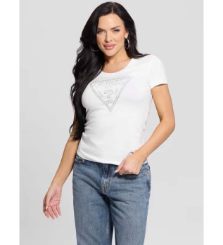 T-shirt logo Shiny white