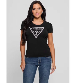Shiny logo T-shirt black