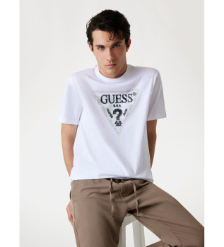 Maglietta con logo triangolare bianco