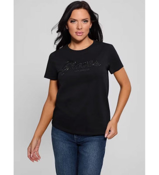 Script Lace Logo T-shirt black