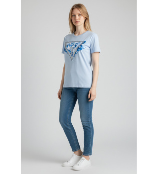 T-shirt triangular azul