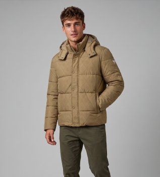 Brown monogram winter padded jacket