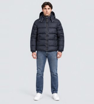 Blue Metallic Padded Jacket