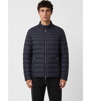 Giacca Biker Aderente blu marino