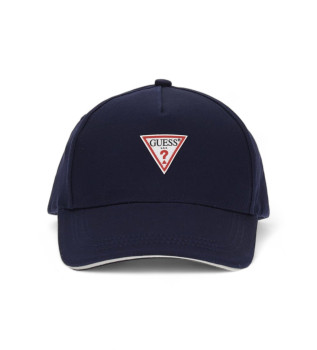 Buy Guess Blue triangle logo cap