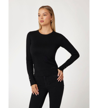 Maglione con scollo a V nero