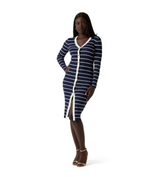 Robe  rayures bleues