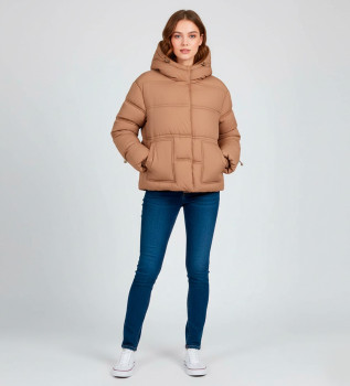 Veste matelasse Daisy marron