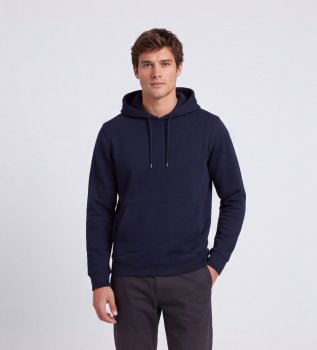 Classic navy zip-up sweatshirt