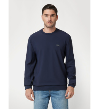 Navy stretch technical sweatshirt