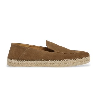Rjave usnjene espadrile Altea Loafer