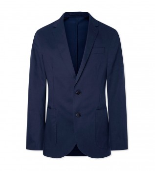 Blazer en Tencel bleu marine
