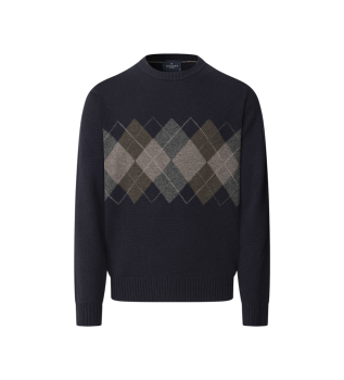 Jersey Argyle marino