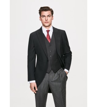 Gilet Lana Chiusura Cinque Bottoni grigio