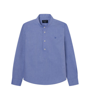 Bl chambrayskjorta