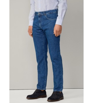 Jeans Koord Linnen Denim blauw