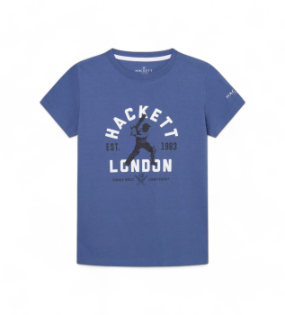 Cricket-T-Shirt blau